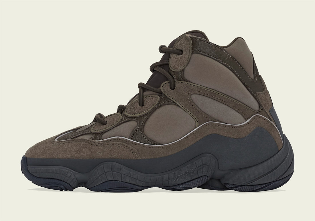 Adidas Yeezy 500 High Taupe Black for Men, Suede/Leather UK 9 / EU 43.5