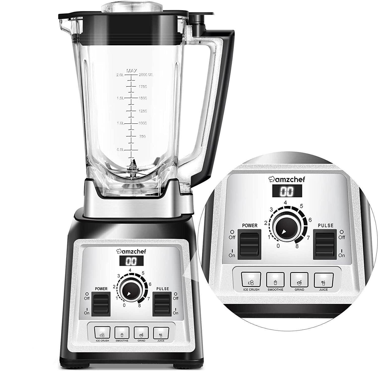 AMZCHEF Blender Smoothie Maker 2000W Commercial 25000RPM - Massive Discounts