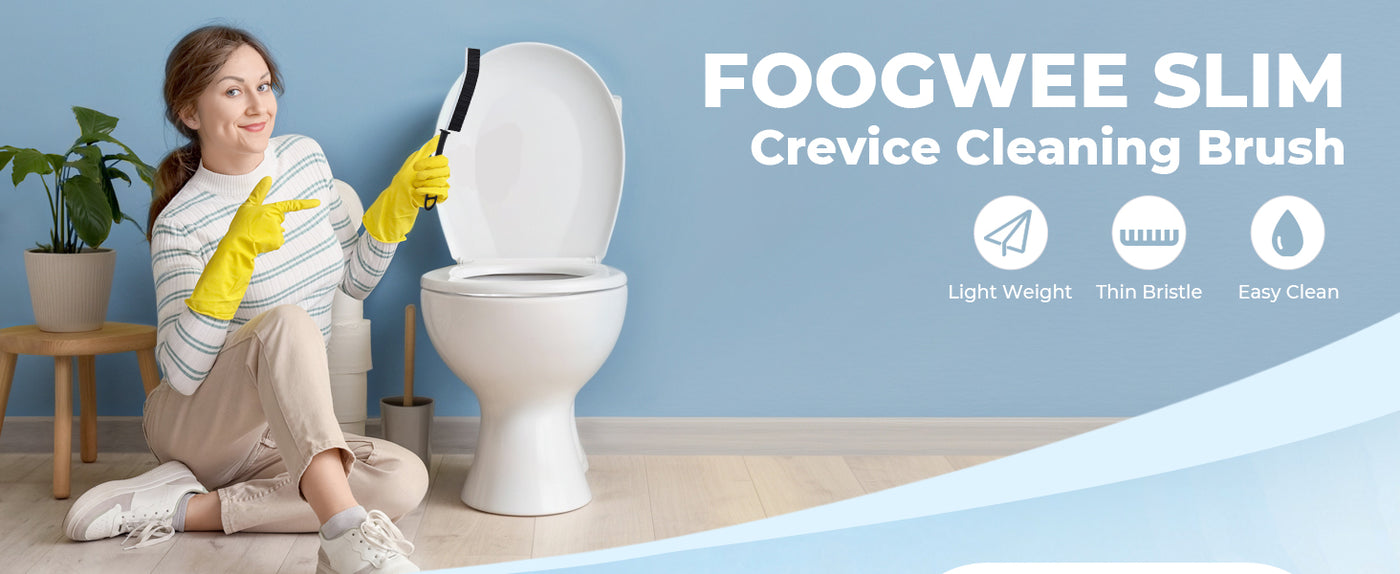 Crevice Cleaning Brush Set Hard Bristle for Grout Kitchen Bathroom 6pcs FOOGWEE