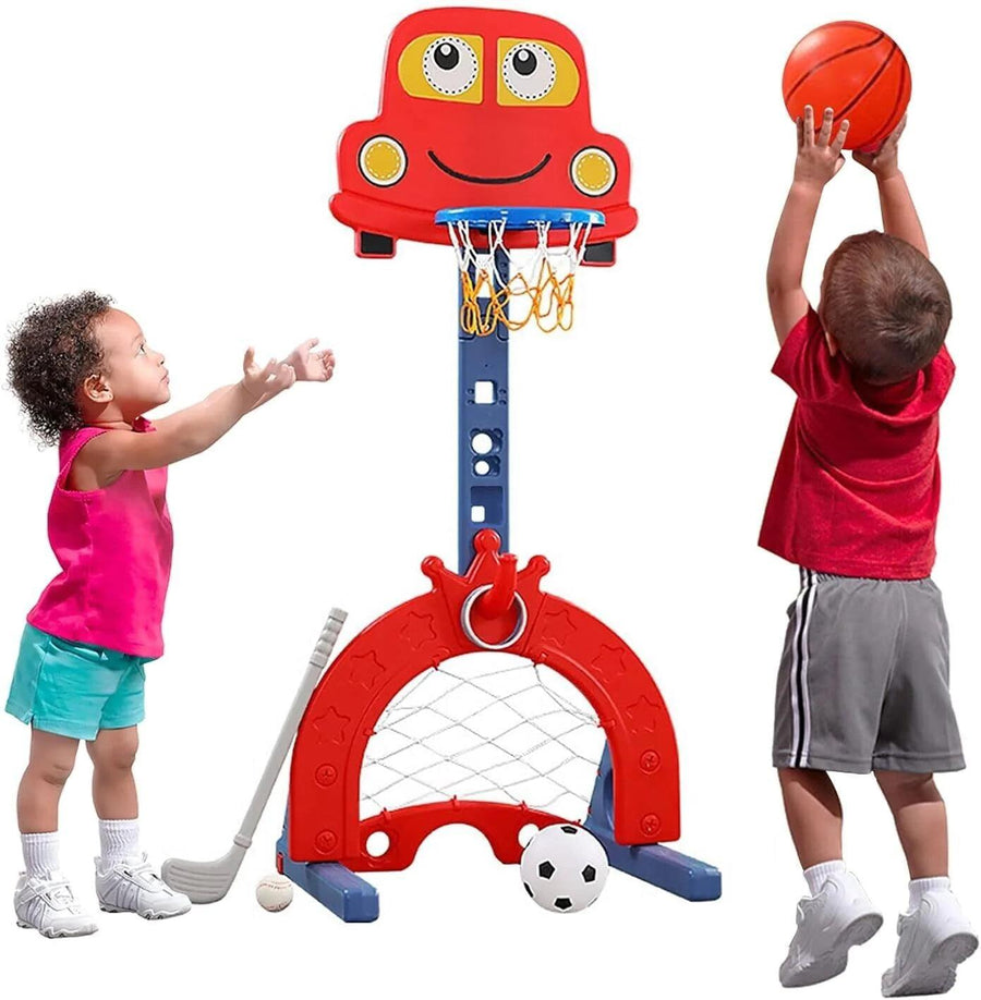 Basketball Hoop Set 4-in-1 Kids Sports ‎46x48x180cm/ 24x18.5x7in - Massive Discounts