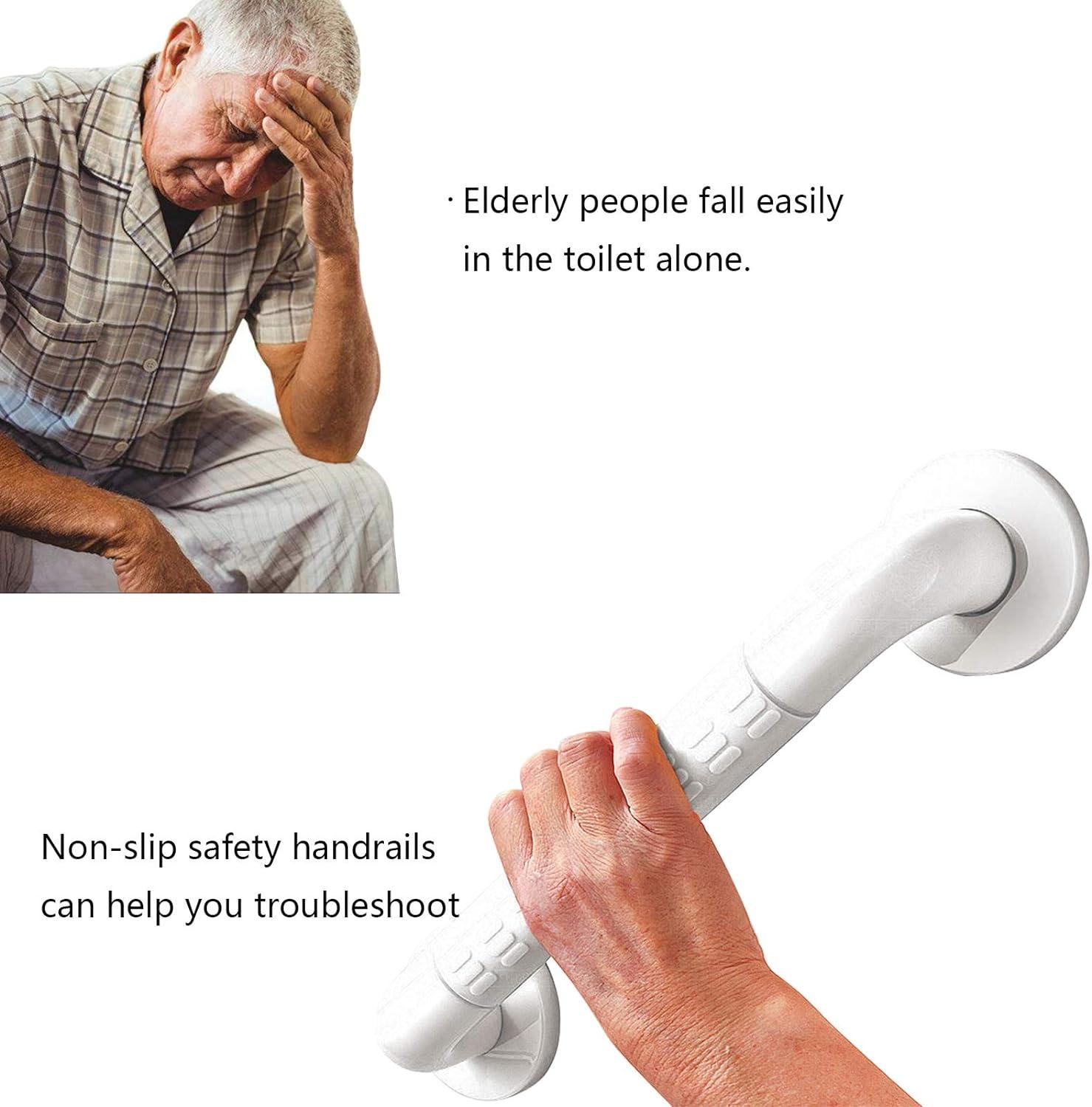 Bathroom Hand Rail Disability Aids Grab Rails 60cm Mobility Safety - Massive Discounts