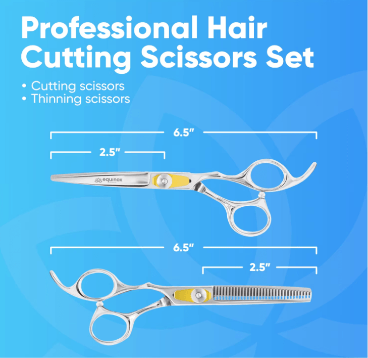 Equinox 6.5in Hairdressing Scissors - Professional Barber Salon Shears - Massive Discounts