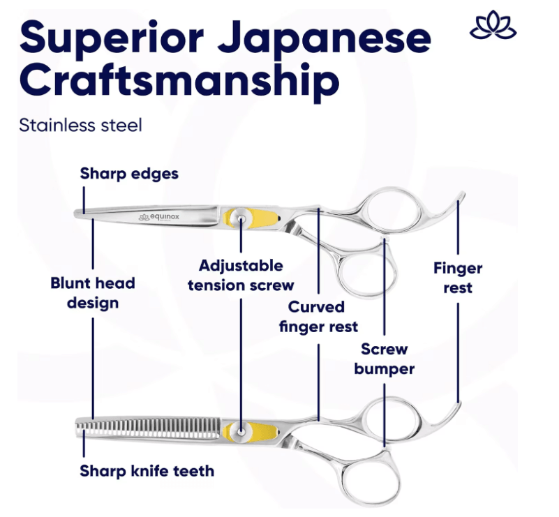 Equinox 6.5in Hairdressing Scissors - Professional Barber Salon Shears - Massive Discounts