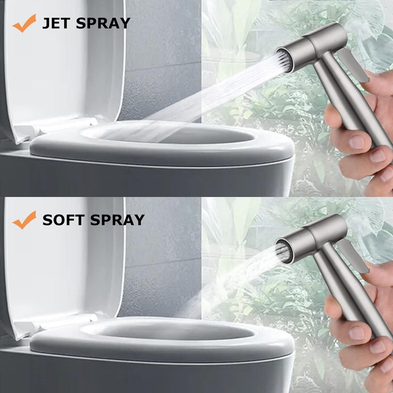 Bidet Douche Sprayer Kit for Toilet Handheld Shattaf Toilet Rust-Proof - Massive Discounts