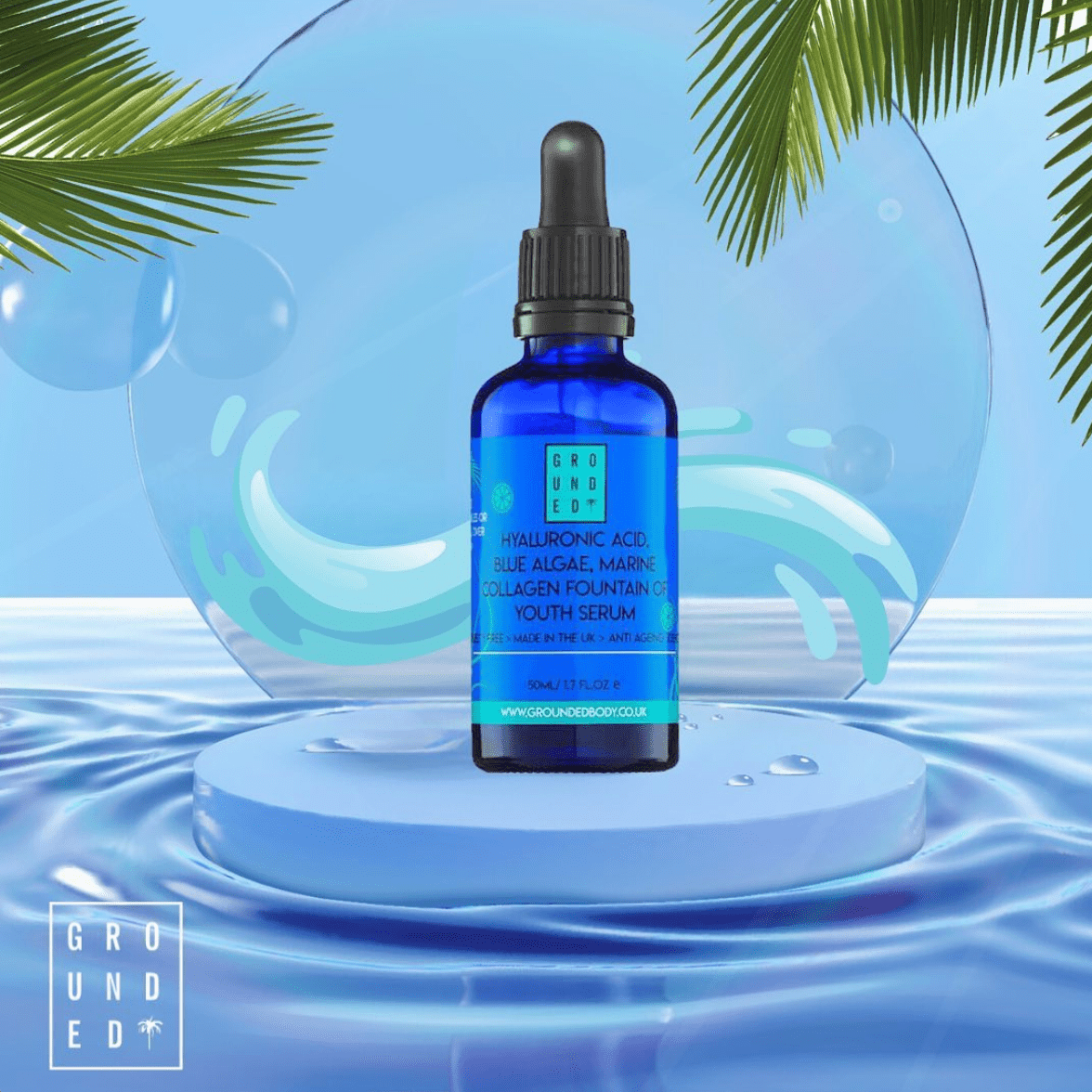 Hyaluronic Acid Serum Blue Algae Collagen Hydrating Face 50ml