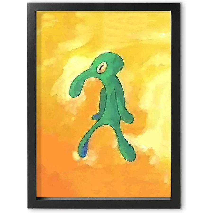 Bold and Brash Squidward Painting 30 x 20 cm Poster Canvas Waterproof - Massive Discounts