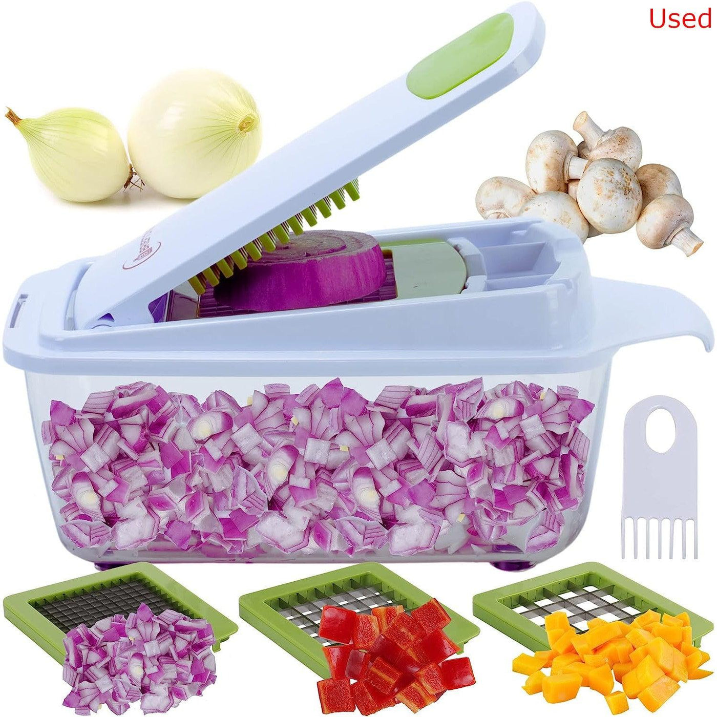 Brieftons Quick Push Food Chopper (BR-QP-02) Vegetable Fruit Dicer - Massive Discounts