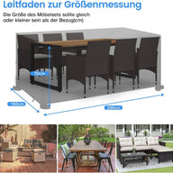 Callni Garden Furniture Cover Outdoor For Patio Rattan Sofa 200X160X70CM - Massive Discounts