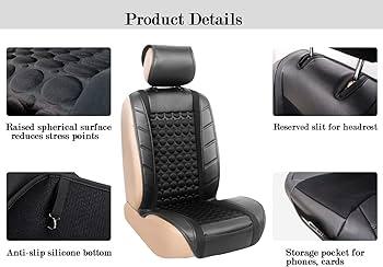 Car Front Seat Protector Organiser With Storage For Tablet Holder Black - Massive Discounts