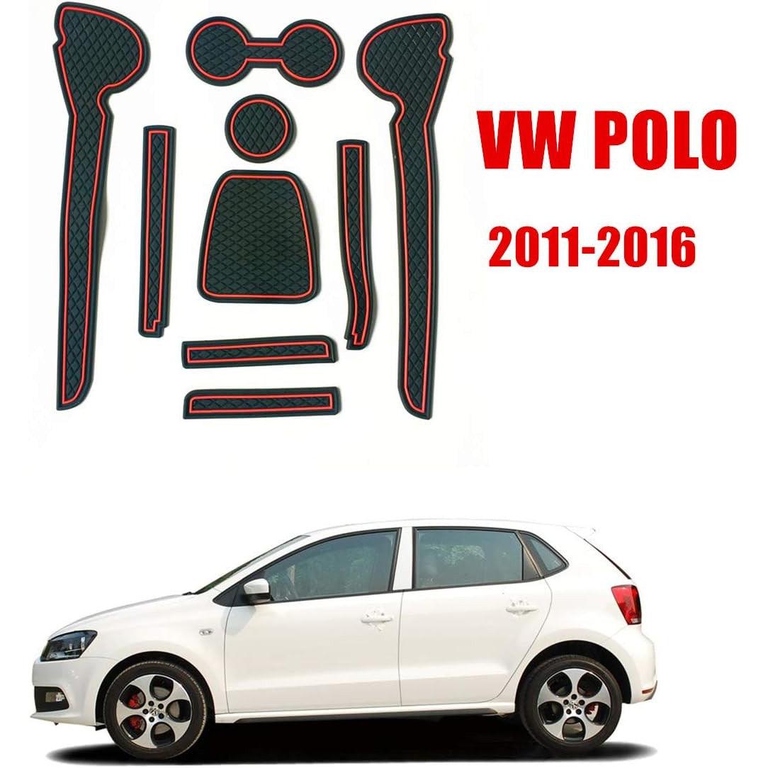 Car Non-slip Interior Door Cup Cushion Mat 9pcs for VW Polo 2011-2015 - Massive Discounts