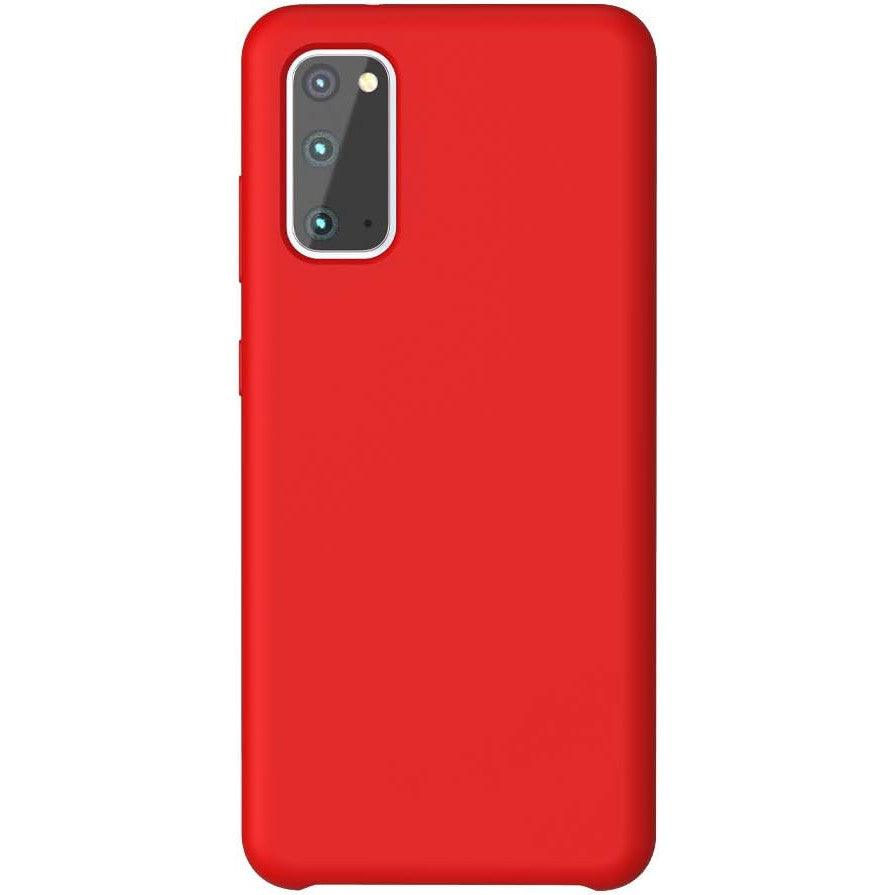 Case for Samsung Galaxy S20, Silicone Gel Rubber Shock-Absorption Red - Massive Discounts