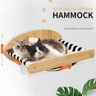 Cat Hammock Wall Mounted, Cat Wall Furniture with 2 Scratching Post - Massive Discounts