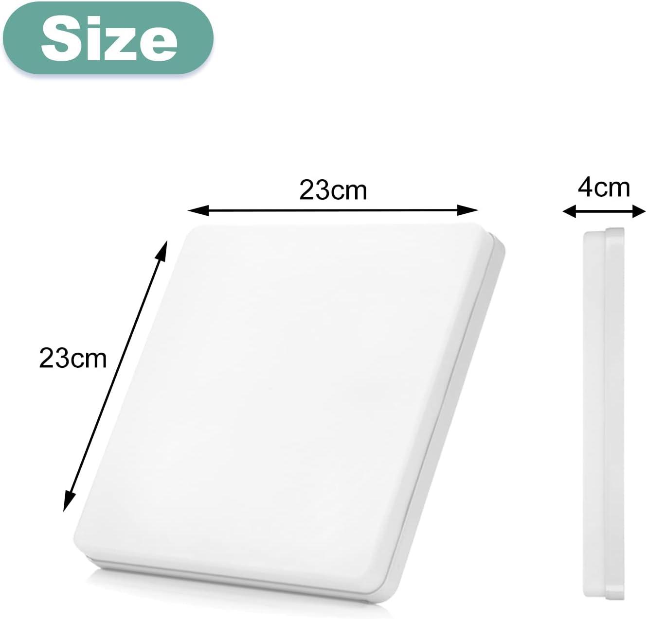 Ceiling Light 36W LED Daylight White Square 23cm Indoor Ceiling Lamp - Massive Discounts