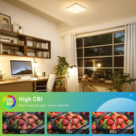 Ceiling Light Ultra Slim 48W, 4320LM LED Panel Warm White 30*30*4CM - Massive Discounts