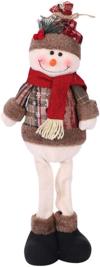 Christmas Standing Figures Snowman Reindeer Plush Dolls 48x18CM/18.9x7inch - Massive Discounts