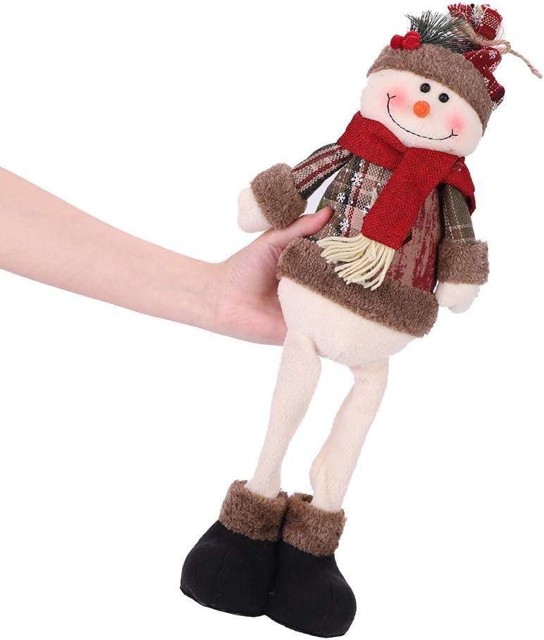 Christmas Standing Figures Snowman Reindeer Plush Dolls 48x18CM/18.9x7inch - Massive Discounts