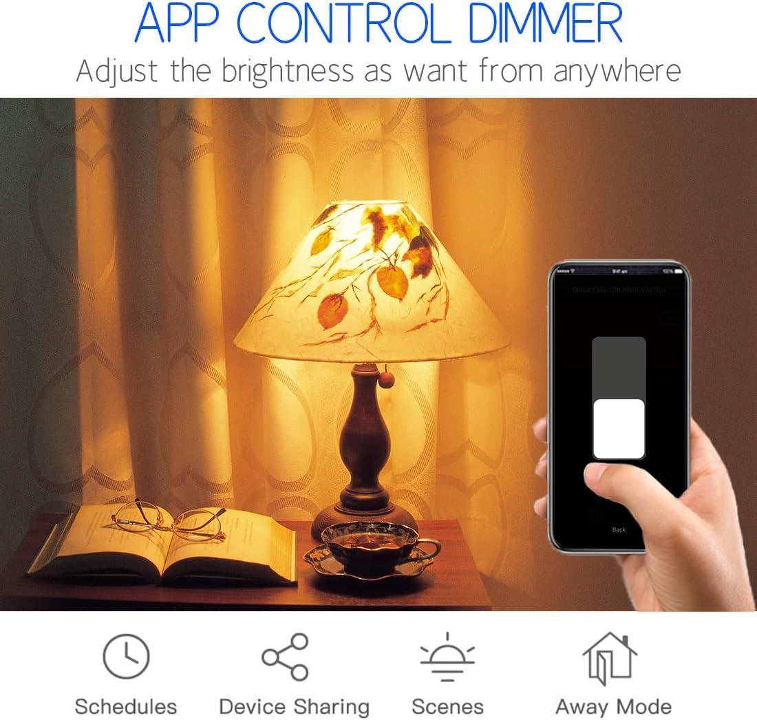 CNBINGO Smart Dimmer Switch for LED, Work with Alexa with Glass Panel - Massive Discounts