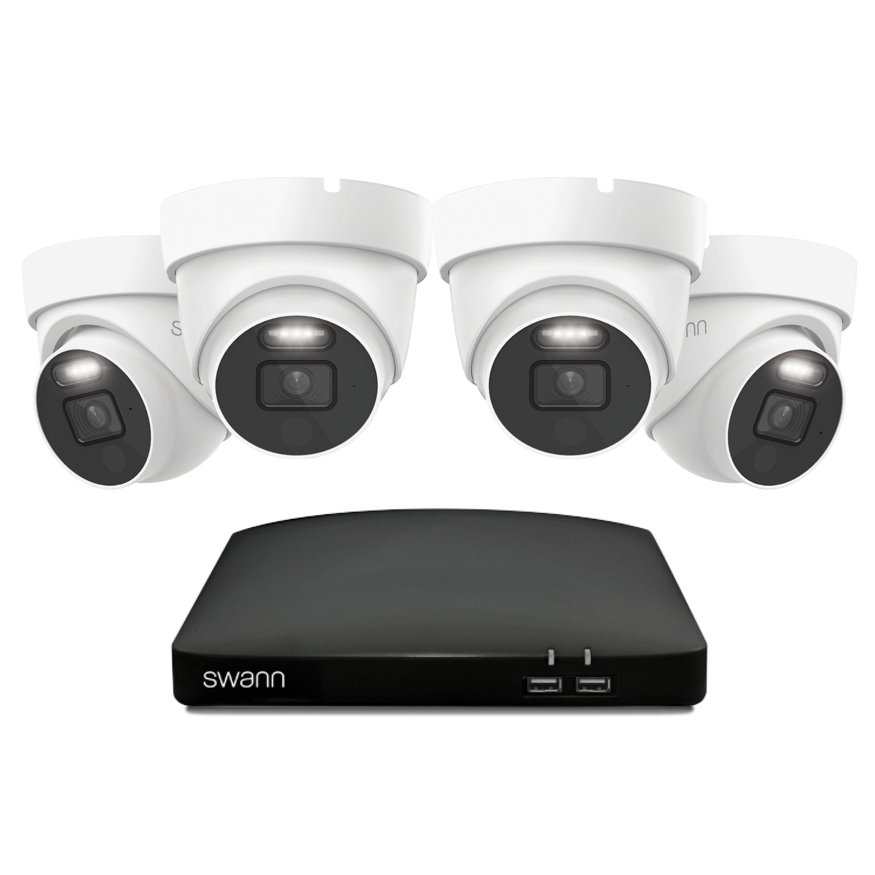 4K CCTV System 4 Dome Cameras 8 Channel DVR 1TB Night Vision Swann Security Kit
