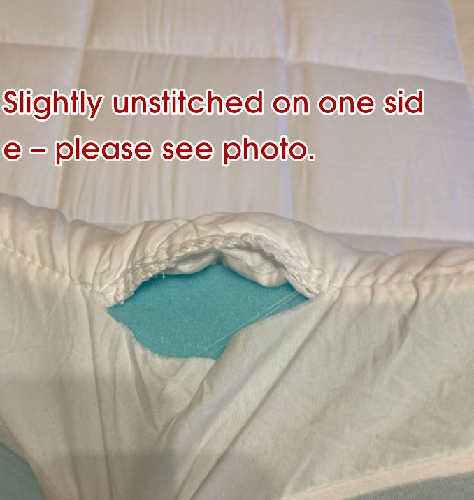 Memory Foam Topper Super King 180x200cm Bamboo Layer ELEMUSE