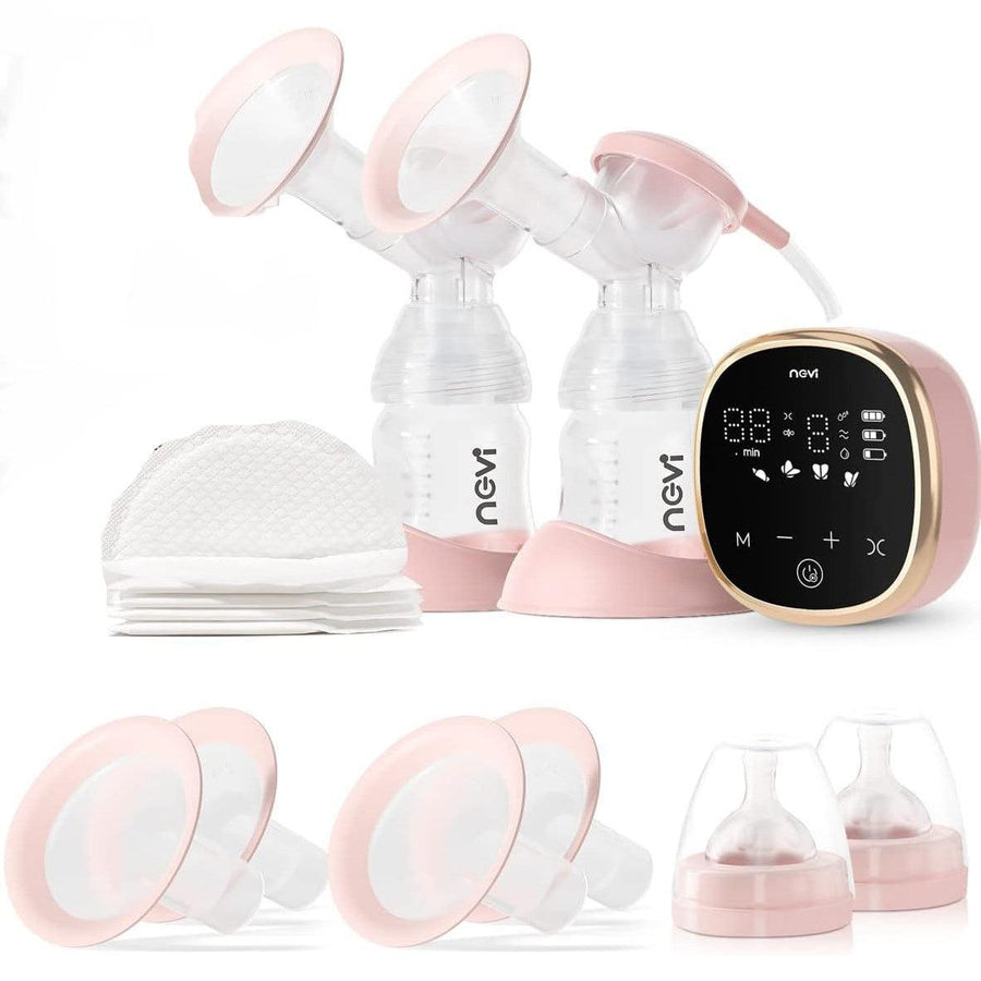 Double Electric Breast Pump 8782, Portable Anti-Backflow, 4 Flanges - Massive Discounts