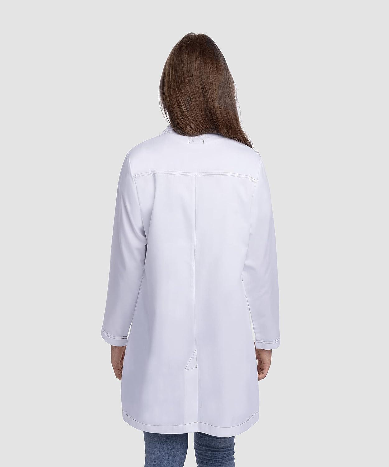 Dr. James Lab Coat for all Body Types 34 Inch Length Size M White - Massive Discounts