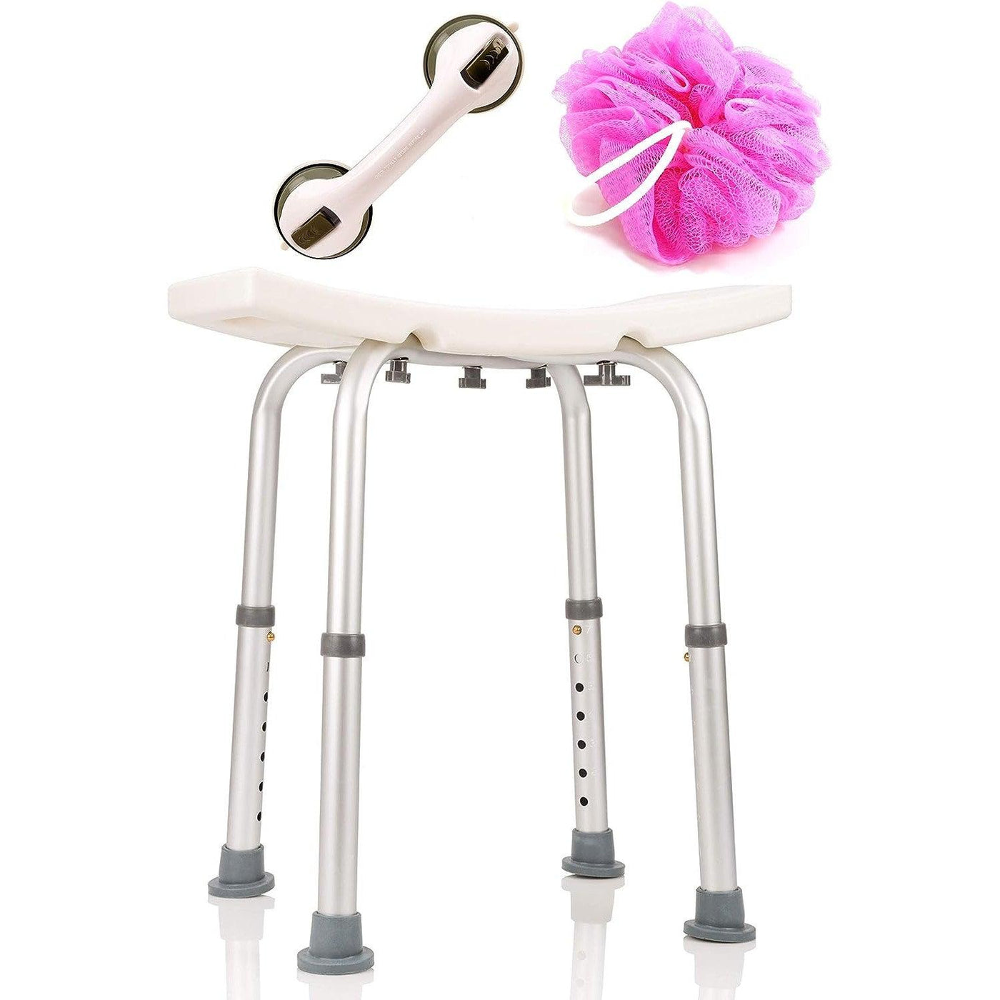 Dr. Maya Adjustable Bath and Shower Chair with Free Shower Handle - Massive Discounts
