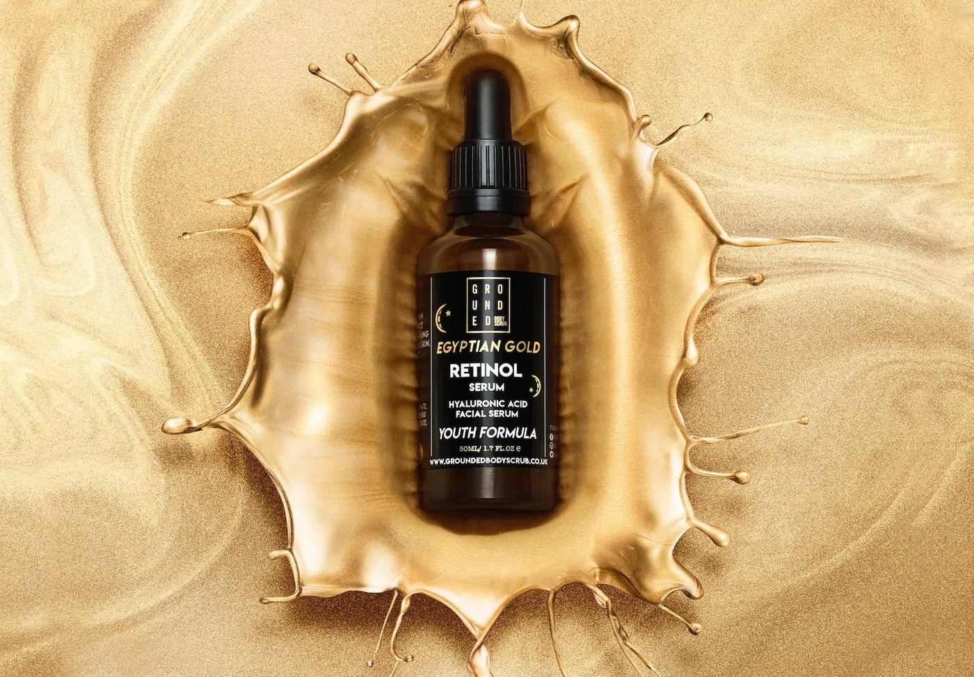 Egyptian Gold Retinol Face Serum - Anti ageing skincare 2 sizes Available