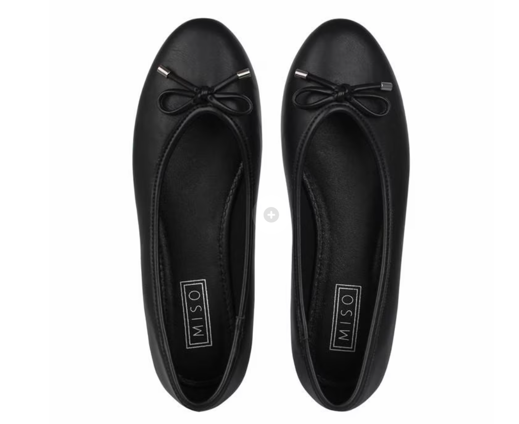 Miso Timeless Black Ballet Pumps for School / Formal Wear UK 5/ EU 38