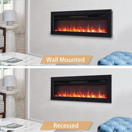 FlameKo Electric Fireplace 92cm 3 in 1 , Freestanding, Wall Mounted - Massive Discounts