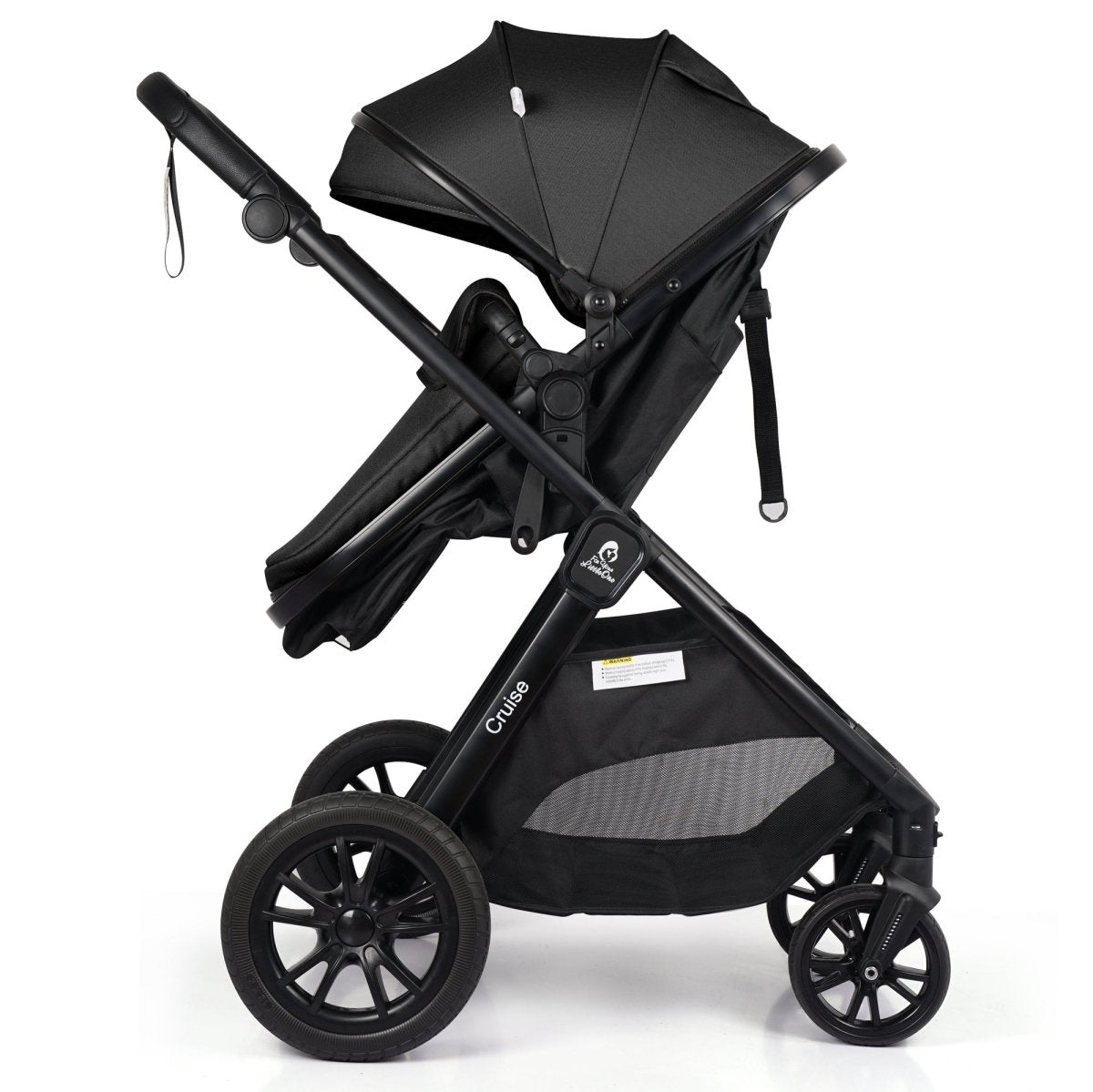 3 in 1 Travel System Baby Stroller with Car Seat Eclipse Black Foryourlittleone