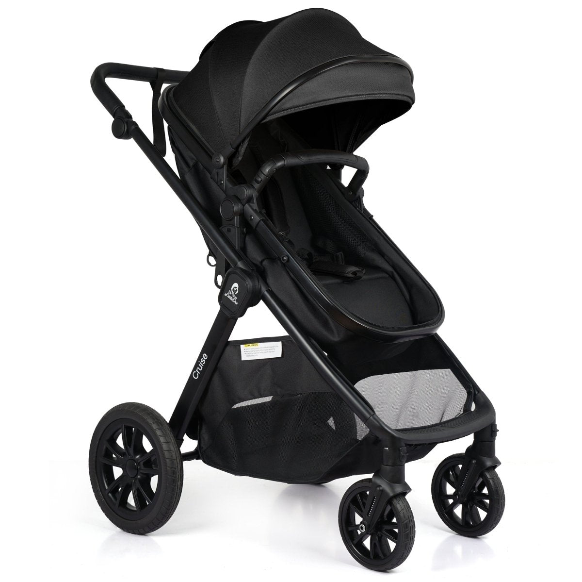 3 in 1 Travel System Baby Stroller with Car Seat Eclipse Black Foryourlittleone