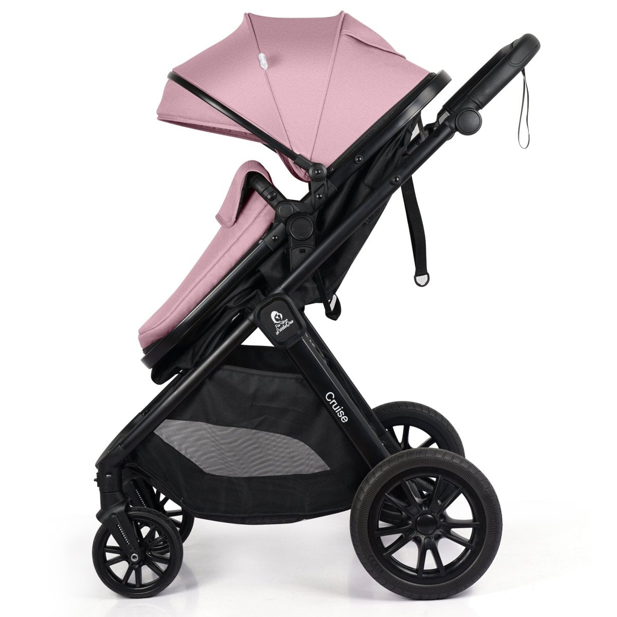 3 in 1 Travel System Baby Stroller with Car Seat Blush Rose Foryourlittleone