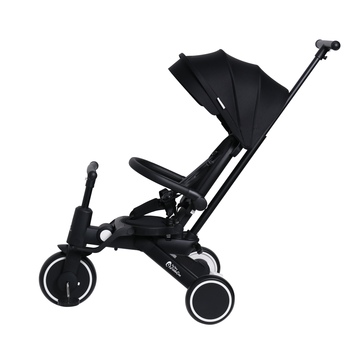 Foldable Trike 6 in 1 Kids Tricycle 10m to 4y Jet Black Foryourlittleone