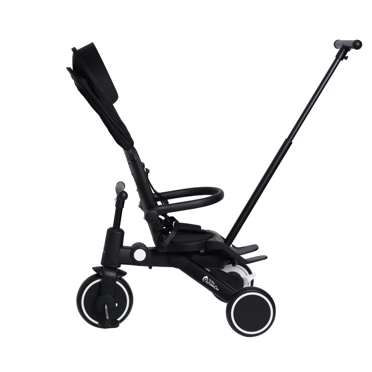 Foldable Trike 6 in 1 Kids Tricycle 10m to 4y Jet Black Foryourlittleone