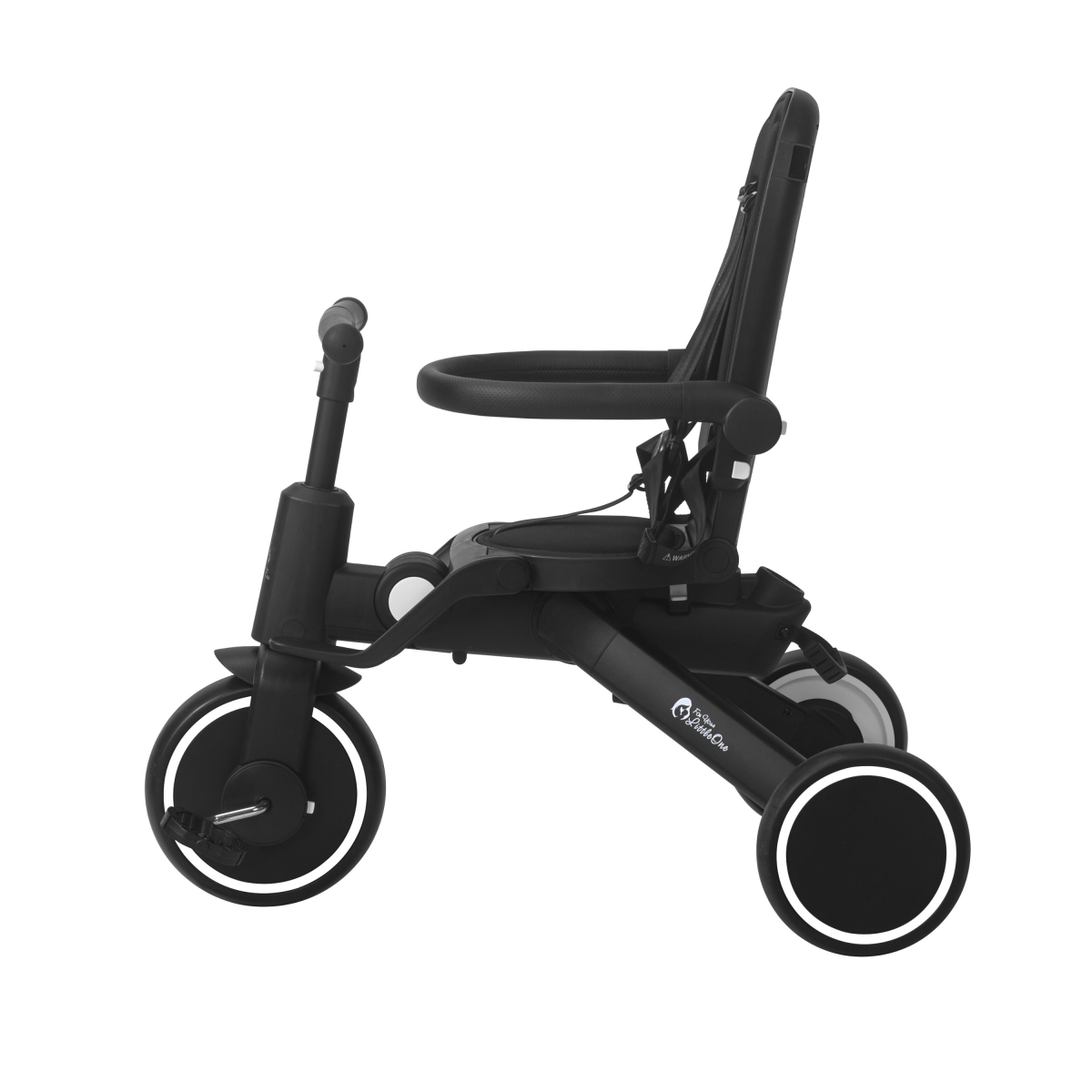 Foldable Trike 6 in 1 Kids Tricycle 10m to 4y Jet Black Foryourlittleone