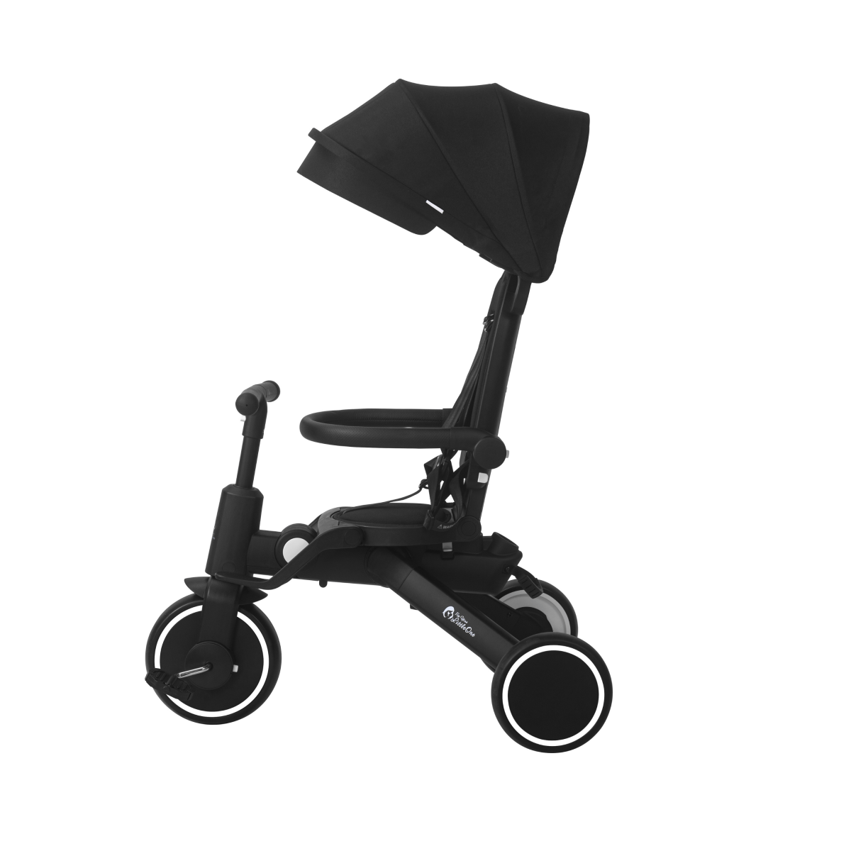 Foldable Trike 6 in 1 Kids Tricycle 10m to 4y Jet Black Foryourlittleone