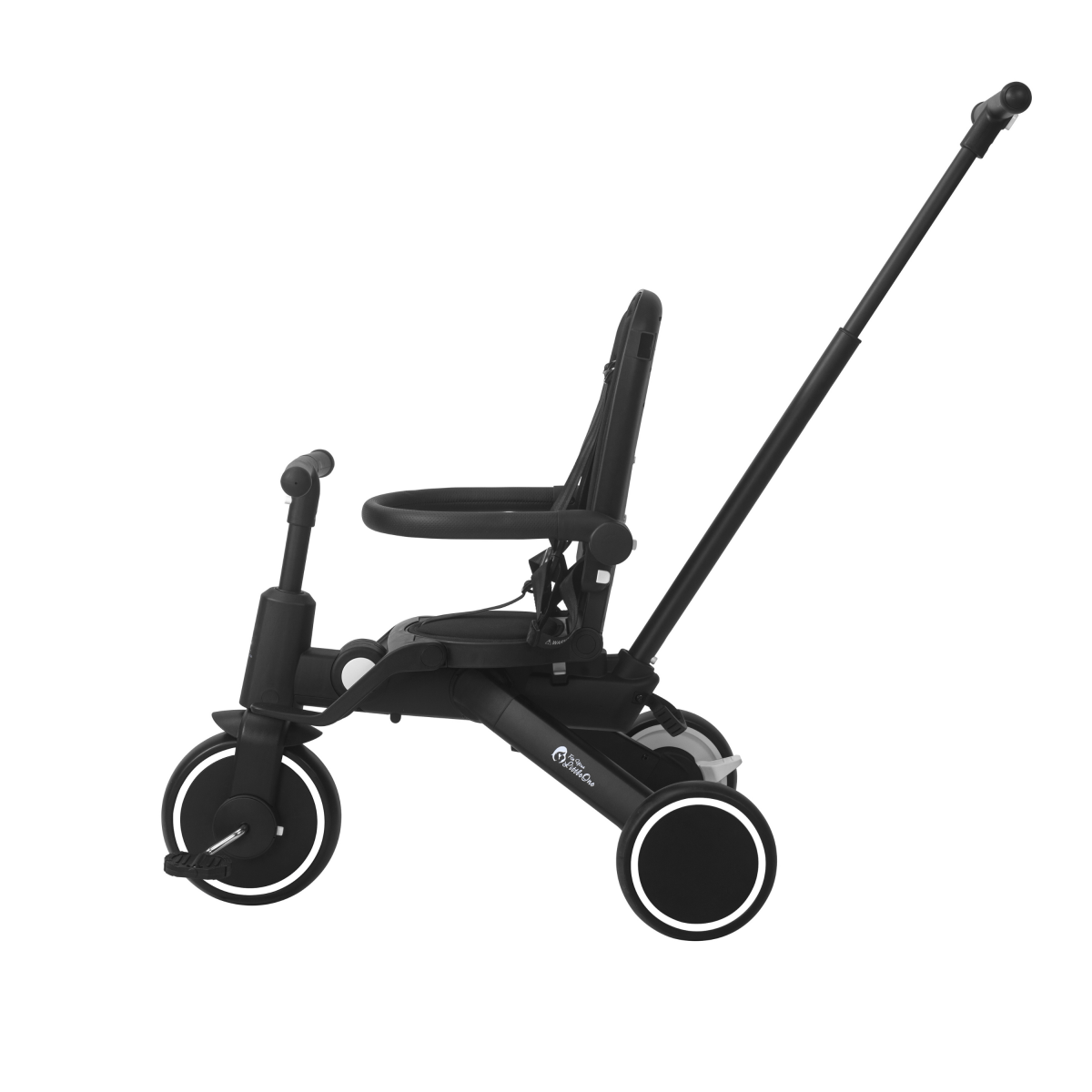 Foldable Trike 6 in 1 Kids Tricycle 10m to 4y Jet Black Foryourlittleone