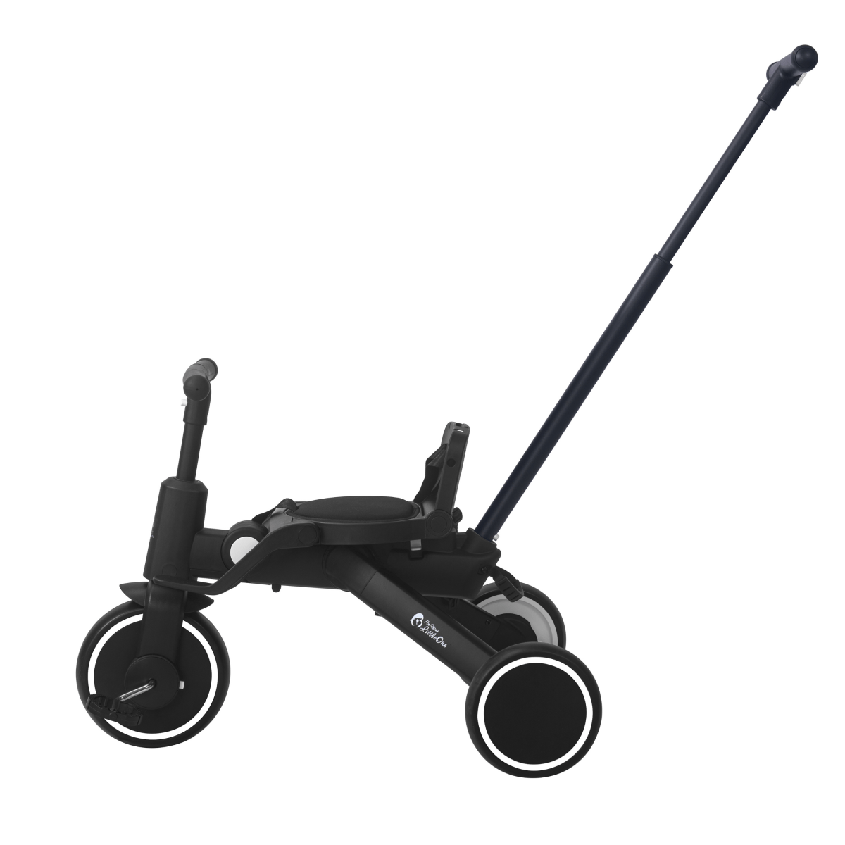 Foldable Trike 6 in 1 Kids Tricycle 10m to 4y Jet Black Foryourlittleone