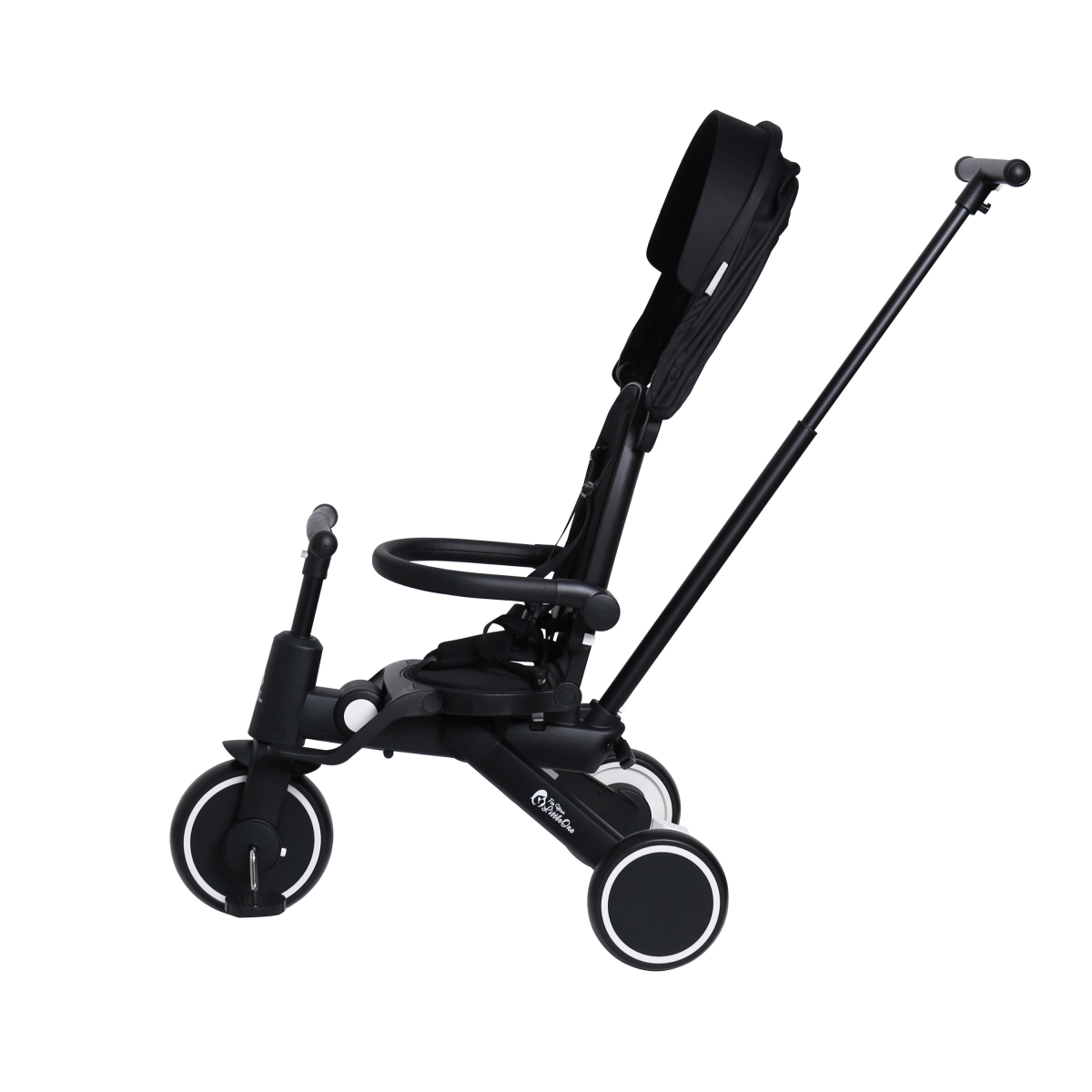Foldable Trike 6 in 1 Kids Tricycle 10m to 4y Jet Black Foryourlittleone