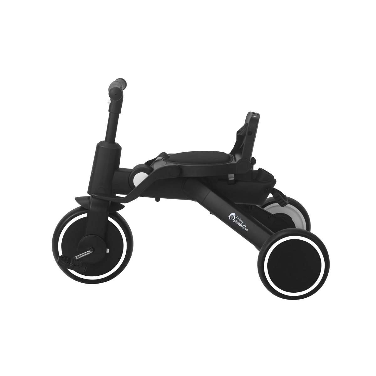 Foldable Trike 6 in 1 Kids Tricycle 10m to 4y Jet Black Foryourlittleone