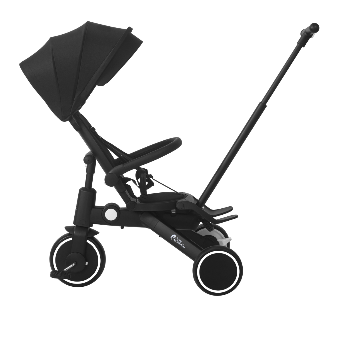 Foldable Trike 6 in 1 Kids Tricycle 10m to 4y Jet Black Foryourlittleone