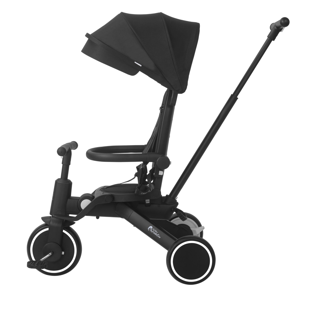 Foldable Trike 6 in 1 Kids Tricycle 10m to 4y Jet Black Foryourlittleone