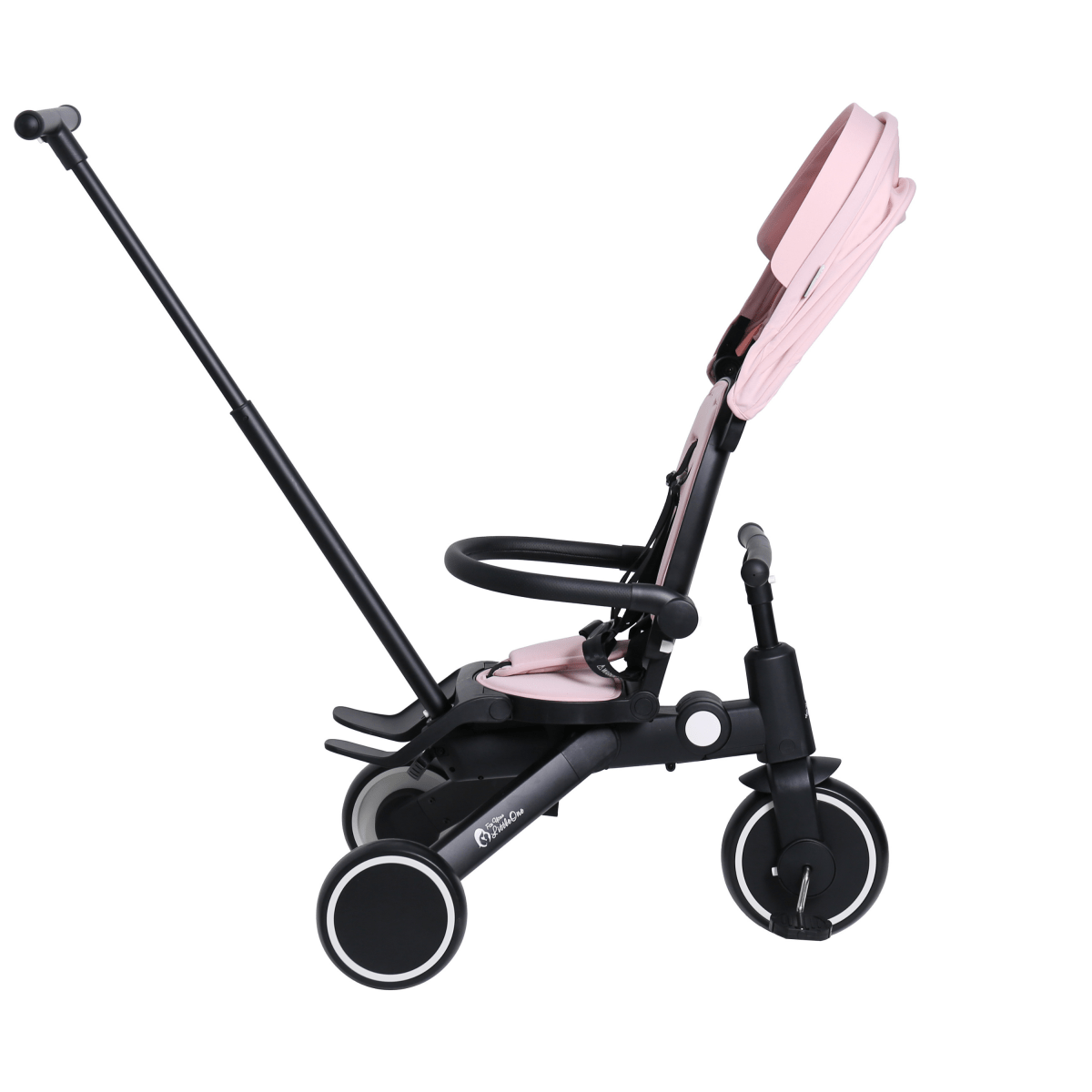 Foldable Trike 6 in 1 Kids Tricycle 10m to 4y Pastel Pink Foryourlittleone