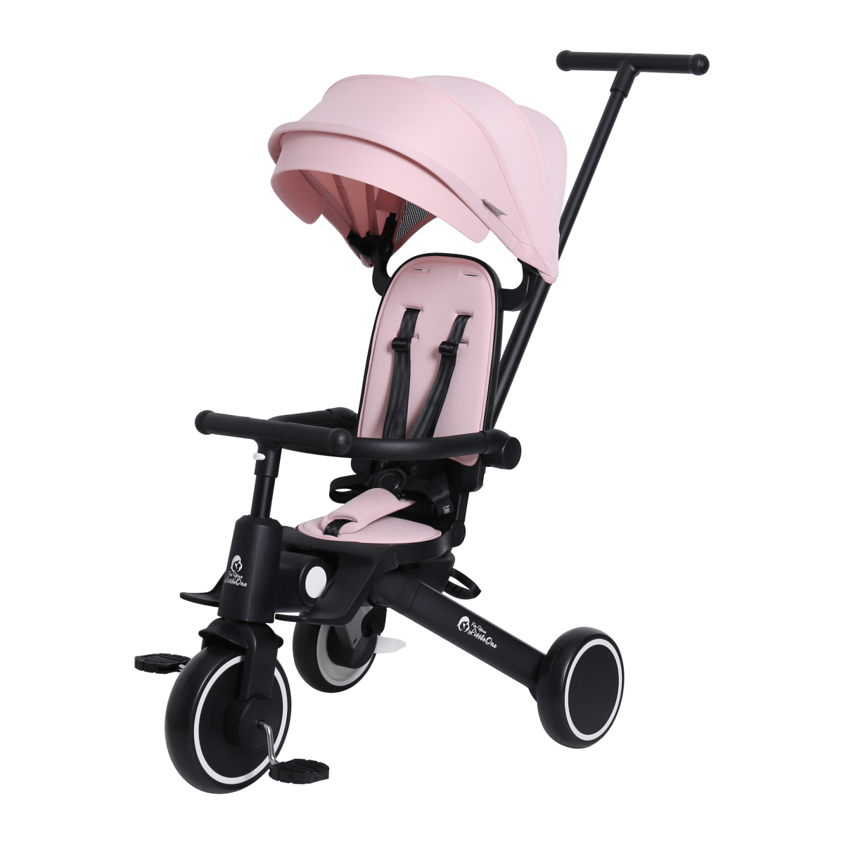 Foldable Trike 6 in 1 Kids Tricycle 10m to 4y Pastel Pink Foryourlittleone
