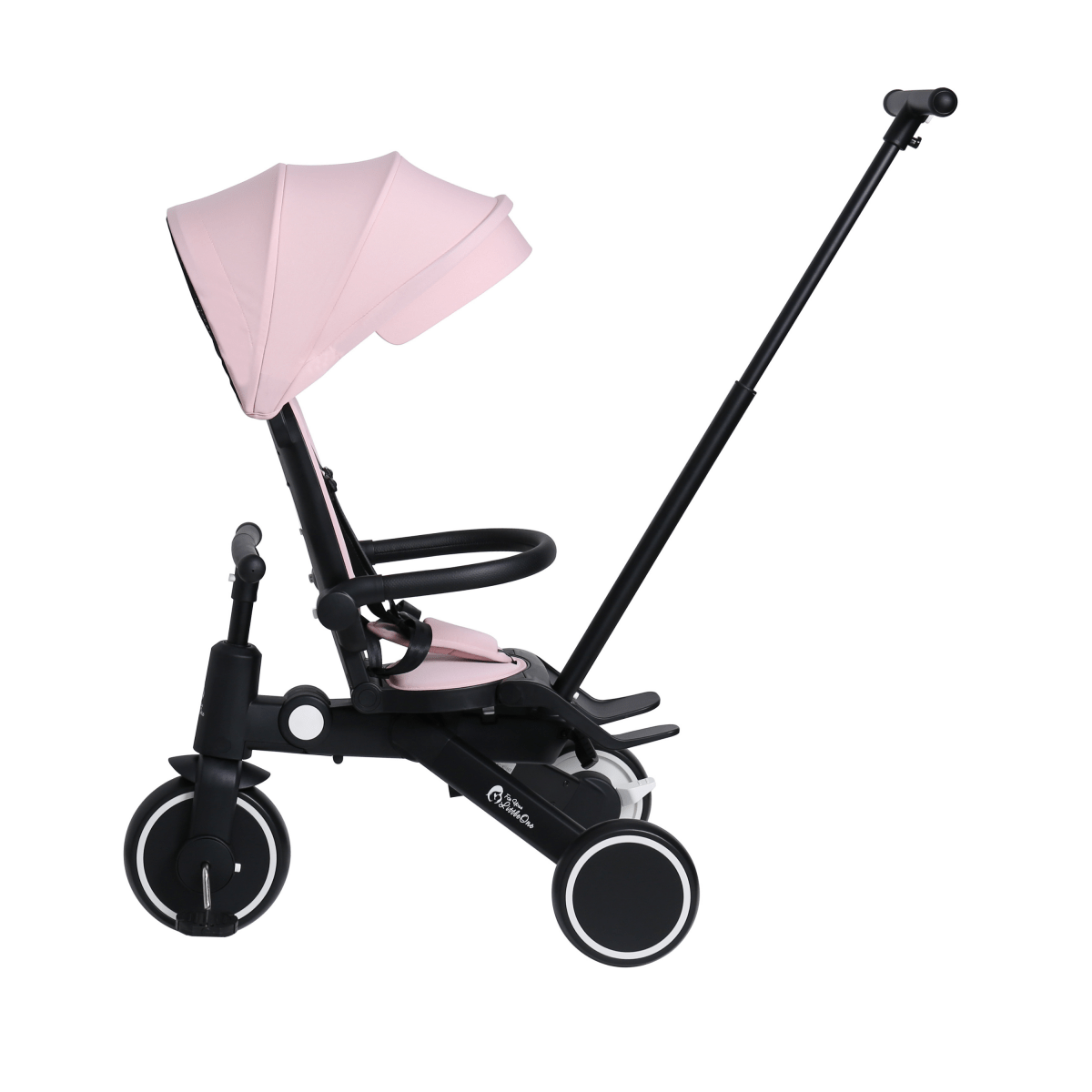 Foldable Trike 6 in 1 Kids Tricycle 10m to 4y Pastel Pink Foryourlittleone