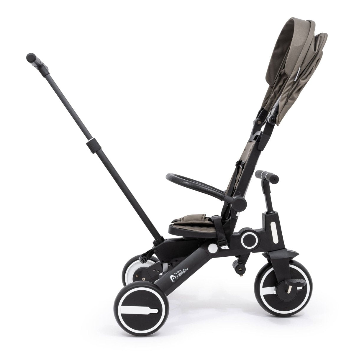 Foldable Trike 6 in 1 Kids Tricycle 10m to 4y Grey Olive Foryourlittleone