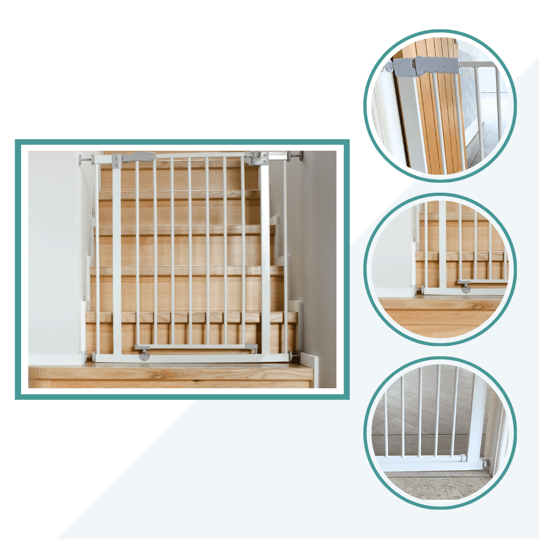2 Pack Baby Safety Gate Extra Wide Pressure Fit Stair Gate Pet Barrier FYLO