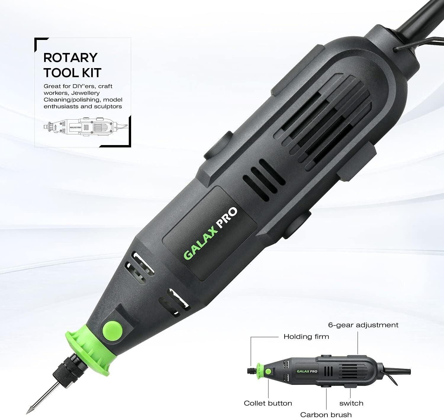 GALAX PRO Rotary Tool Kit, 135W Rotary Variable Speed 8000-32500rpm - Massive Discounts