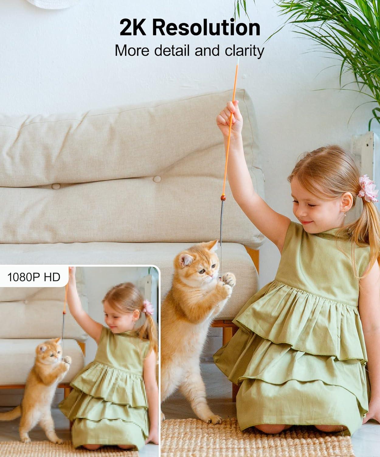 GALAYOU 2K WiFi Camera Home Security for Baby Pets Monitoring 360° microphone - Massive Discounts