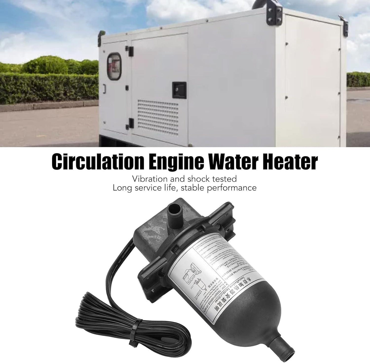 Generator Coolant Preheater 240V Self Circulation High Efficiency 500W - Massive Discounts